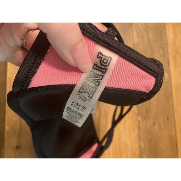 Victorias Secret PINK Small black bikini top - Picture 4 of 4